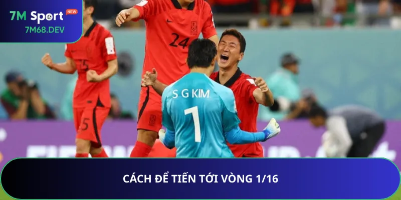 Cách để tiến tới vòng 1/16