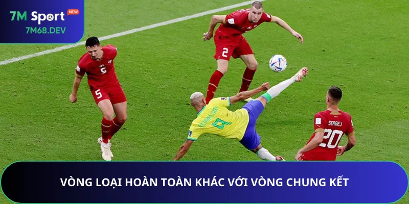 Vòng loại hoàn toàn khác với vòng chung kết